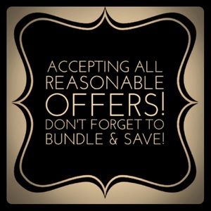 Accepting all reasonable offers and bundles!